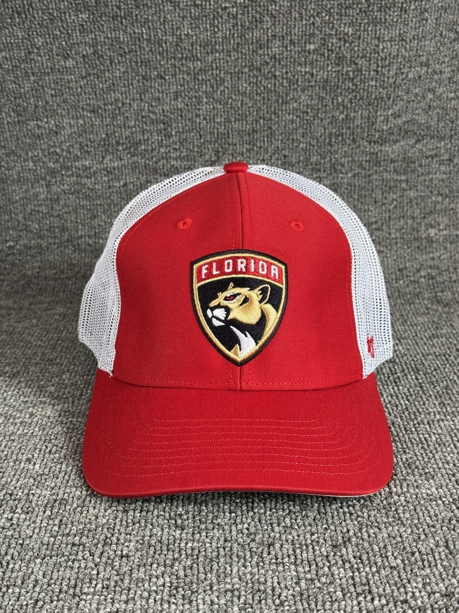 '47 Brand Florida Panthers Trucker Snapback Red White One Size NHL Hat