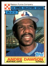 Andre Dawson 1984 Topps Cereal Series #6 Expos MLB READ FREE SHIP AutographDen