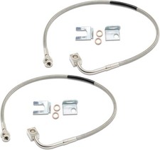 Extended Front Stainless Brake Lines 2-6 Lift Compatible With Wrangler Jk 2007- Extended Front Stainless Brake Lines 2-6 Lift Compatible With Wrangler Jk 2007-