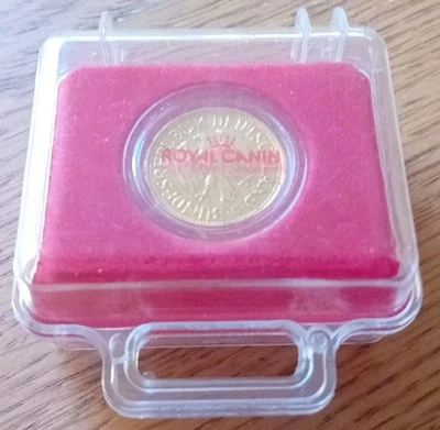 Rare 1 Deutsche Mark Doré 1977 Atelier D Sous Capsule Royal Canin Dans Sa Valise - Photo 1/4
