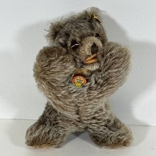 Vintage Steiff Mohair Floppy Zotty Sleeping Bear Plush 1960's Germany with TAGS