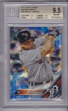 MIGUEL CABRERA 2016 Topps Chrome Sapphire Refractor #250 BGS 9.5 Pop 2