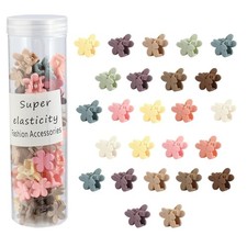 50Pcs Mini Flower Hair Accessories - Cute Tiny Claw Clips for Fine Hair Styling,