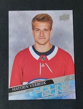 2020-21 Upper Deck Extented Series Hayden Verbeek Young Guns Rookie Card #714