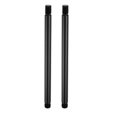 4.3" Metal Extension Rod, 2Pcs M8x1.25 Male to Male Thread Tripod Tube Black