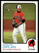 2022 Topps Heritage High Number Marcos Diplan Rookie Baltimore Orioles #617
