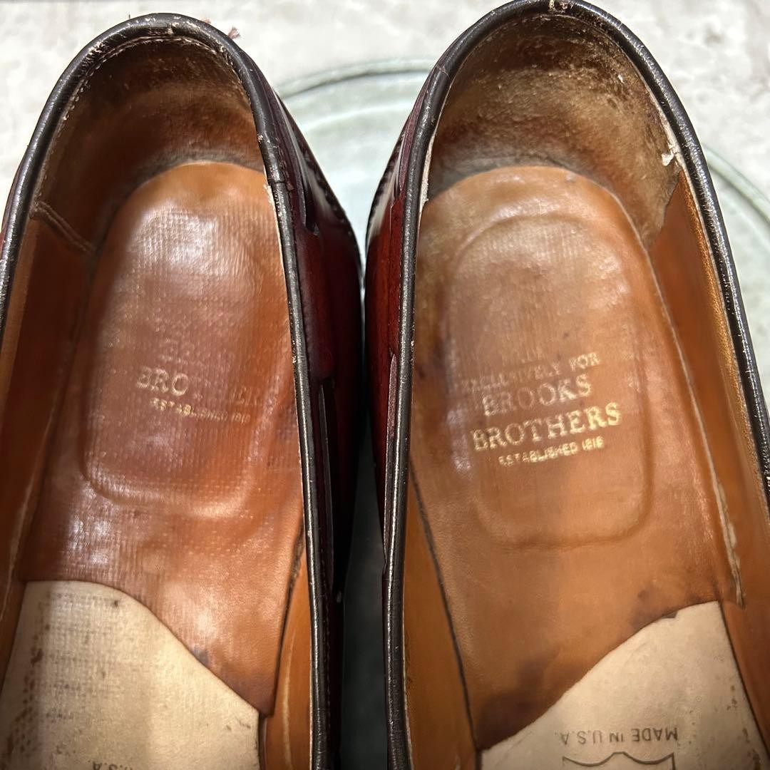Rare Brooks Brothers x Alden cordovan tassel loafers, size 9.5C #0929 image 7