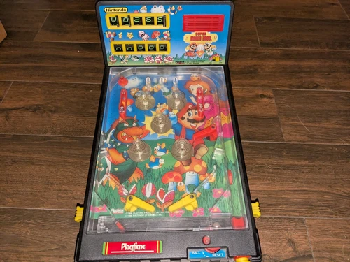 Super Mario Brothers Table Top Pinball Game 1988 Nintendo Not Working Sold As-Is