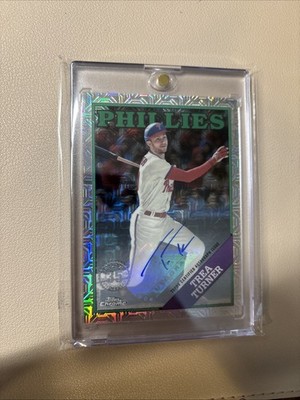 2023 TOPPS Chrome 35th Anniversary- Trea Turner Mojo Auto 07/30 SSP!