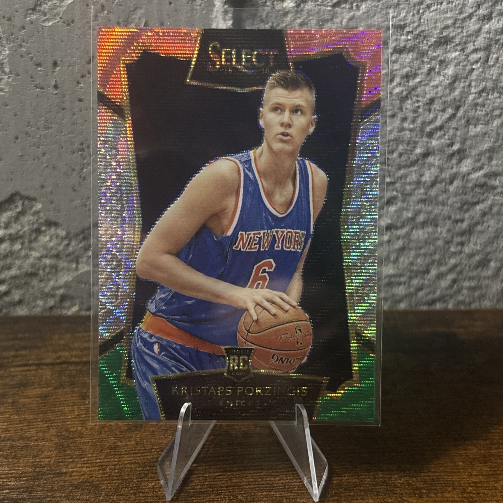 2015-16 Panini Select - Concourse Kristaps Porzingis #17 Tri-Color Prizm (RC)
