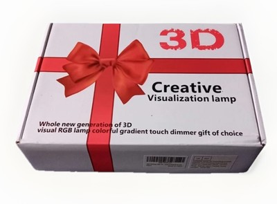 BRAND NEW 3D Creative Visualization Lamp White Light with Switch Gift