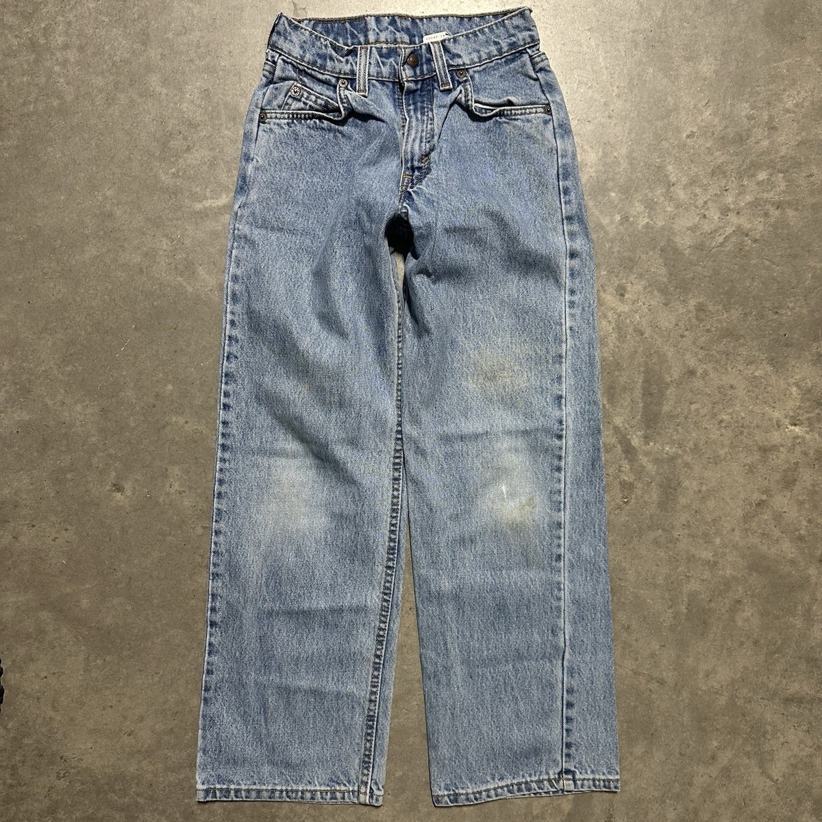 Vintage 90s Levis 565 Orange Tab Jeans Mens 24x26 Blue Wide Leg