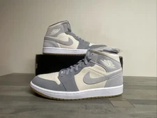 Air Jordan 1 Mid SE Shoes Coconut Milk Particle Grey DN4281 100 Men's Size 11
