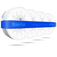 Barrina Orbgrow OG09 Puck LED Grow Light, 5000K 4 Packs without Timer,