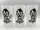 Vintage Federal Glass Frosted Tumblers – ‘Drinking Again, eh?’ Set Of 3 1960s