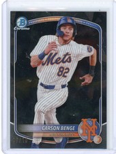 Carson Benge - 2025 Topps Bowman Sapphire black 7/10 Chrome