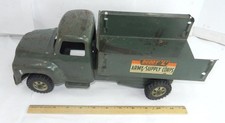 Vintage 1950s BUDDY L Army Supply Corps Toy Green Truck 