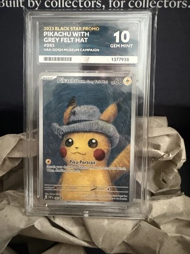 Pokémon TCG Pikachu With Felt Hat Black Star Promo Ace 10