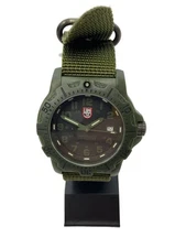 LUMINOX◆Quartz watch/Analog/Nylon/BLK/KHK/8800