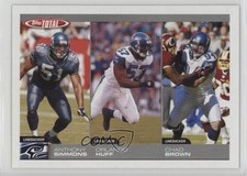 2004 Topps Total Anthony Simmons Orlando Huff Chad Brown #302 2k3