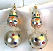 Vintage Quecksilber Glas Weihnachtskugeln, 2 ...