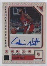 2023-24 Panini Donruss Signature Series Calvin Natt #SS-NAT Auto 18er