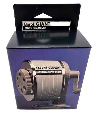 Vintage Berol Giant Apsco Manual 6-Hole Pencil Sharpener Wall/Desk Mount NOS NEW