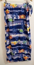 JAMS WORLD WOMENS HAWAIIAN WRAP SKIRT TALKING FISH L LARGE W812-TAFI CRUISE HTF