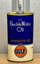 Vintage GULF Electric Motor Oil Lead Top Hand...