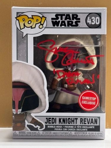 SIGNED Funko Pop! STAR WARS - JEDI KNIGHT REVAN #430 COA AUTHENTICATED