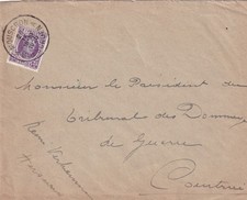 SA60 Belgium Mouscron Moescronen 1925, used cover