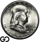 1951-S Franklin Half Dollar Frosty Luster, Gem BU++
