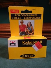 KODAK KODACOLOR II COLOR NEGATIVE FILM, C126-24, 24 EXPOSURES, 126 CARTRIDGE