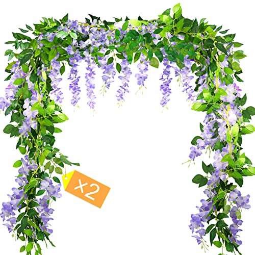 MOTONG 2 Pcs Artificial Flowers Decoration Artificial  Assorted colors 