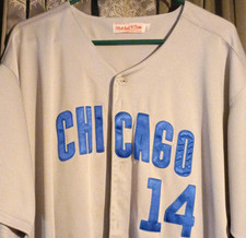 Mitchell & Ness Chicago Cubs Ernie Banks 1969 Jersey Gray Size 52 Baseball MLB 