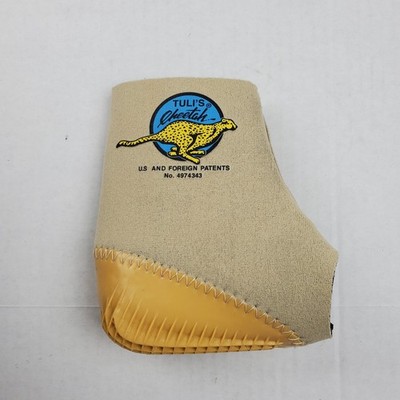 1 use Tuli s Cheetah Heel Cups w Compression Sleeve for Sever's Disease Size S 