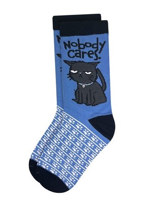 Gedrehte Sohlen Nobody Cares Neuheit Erwachsenensocken (1 Paar) Größe UK 3-7