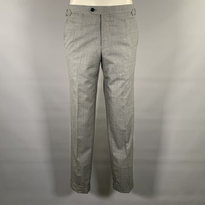 ATELIER MUNRO Size 32 Grey Wool Slim Fit Dress Pants