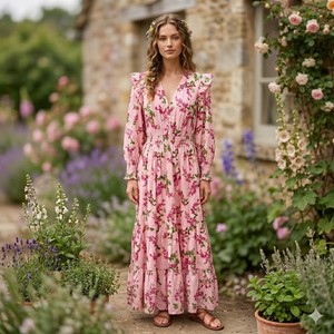 slim fit dress slacks Pia Long Sleeve Maxi Dress - Spellbound