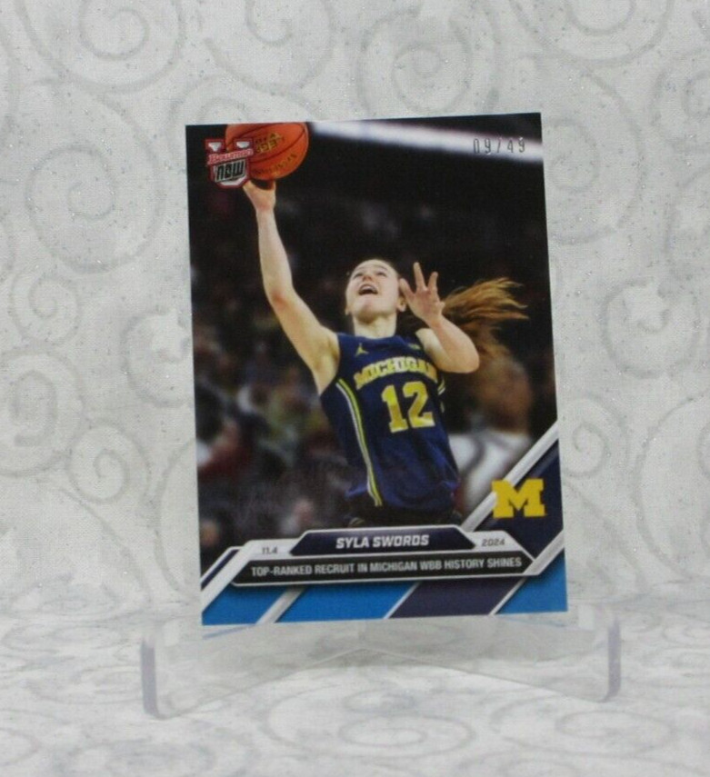 Syla Swords 2024-25 Bowman U Now  Michigan Debut RC #3 - Blue /49