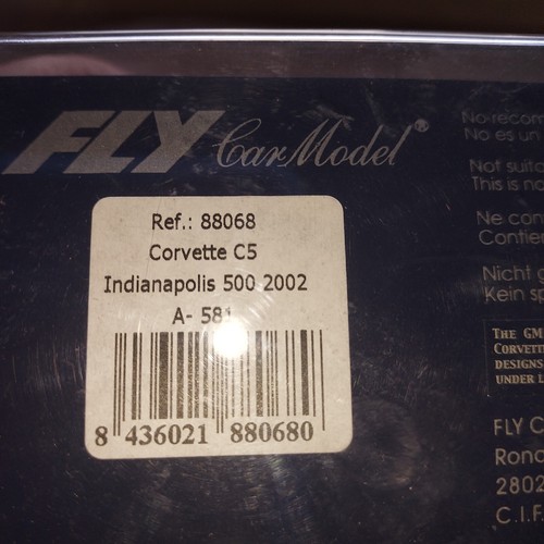 scalextric compatible fly corvette pace car 2002 - Picture 8 of 8