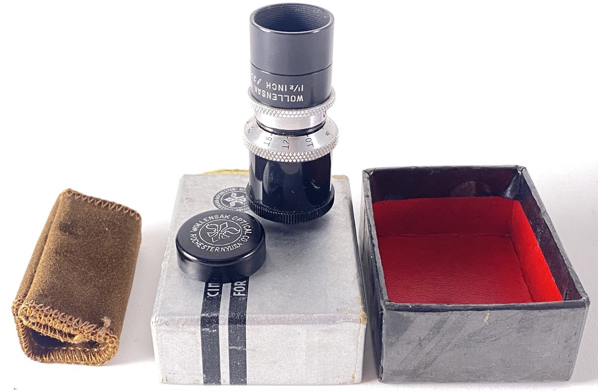 VTG - IN BOX - Wollensak 1 1/2 f3.5 Cine Telephoto Rochester VTG - IN BOX - Wollensak 1 1/2 f3.5 Cine Telephoto Rochester