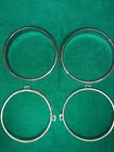 <!--F#f_0-->1966 520 Datsun Nissan Headlight chrome trim (2) and aluminum retainer rings (2)<!--F/-->