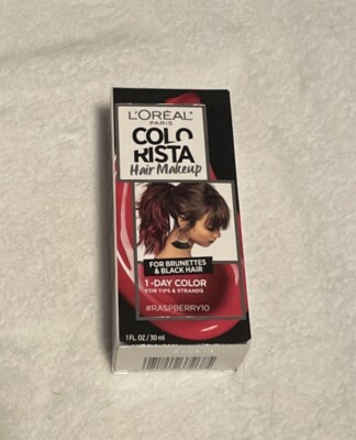 L'Oreal Hair Makeup Temporary 1-Day Color for Brunettes Black Raspberry 10