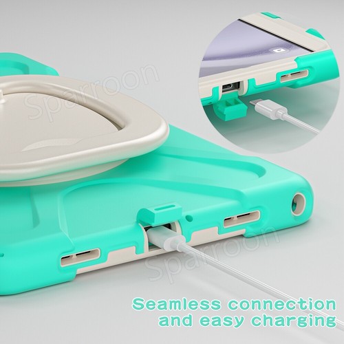 Strap Case For Samsung Galaxy Tab S9 FE S9 S8 S7 A9 A8 A7 Stand Shockproof Cover - Picture 134 of 243