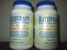2 Batherapy Natural Colloidal Oatmeal Soothing Bath Treatment, 7oz Fragance Free