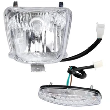 12V Front Head Light Lamp and Rear Brake Tail light For 50cc-125cc 70cc 90cc ATV