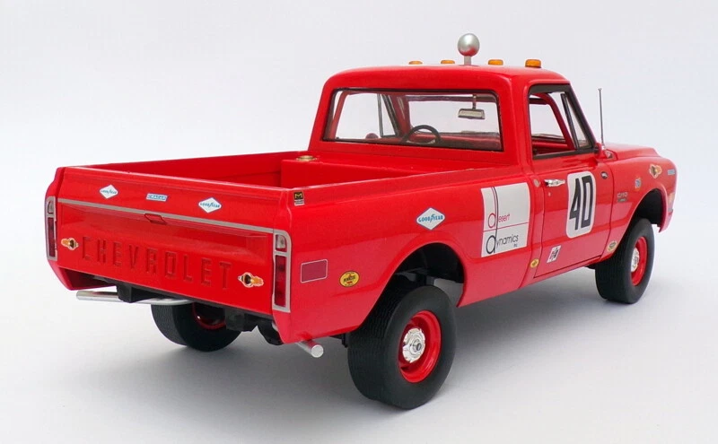 Highway 61 1/18 Scale HWY-18007 - 1969 Chevrolet C10 - #40 Baja 1000 Truck - Red - Image 2 of 4
