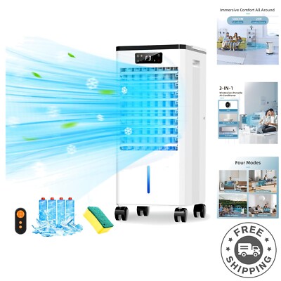 Windowless 3-in-1 Air Conditioner with 4 Modes & Smart Remote for Indoor Comfort
