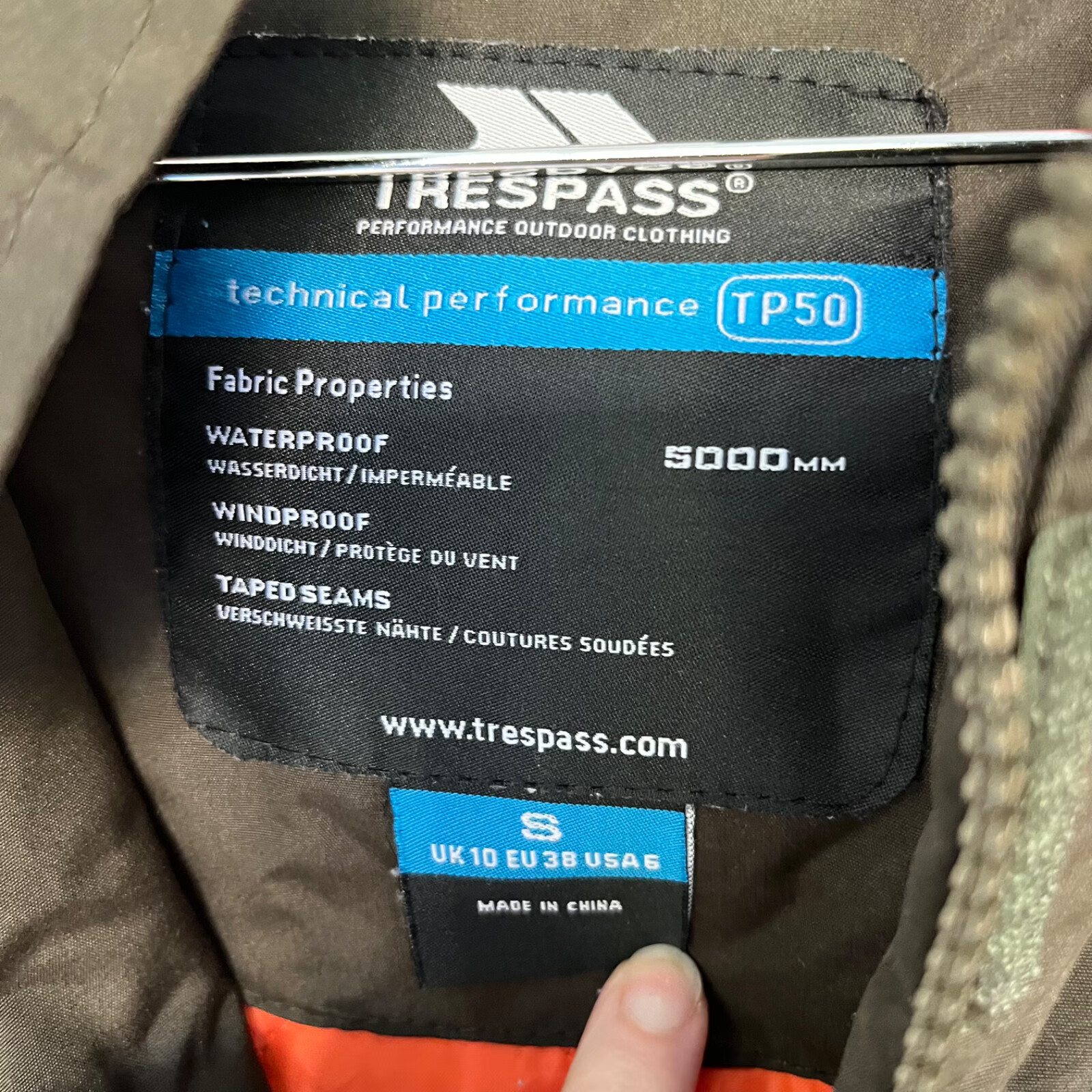 Jacket Trespass TP50 Technical Performance Tres-S… - image 6